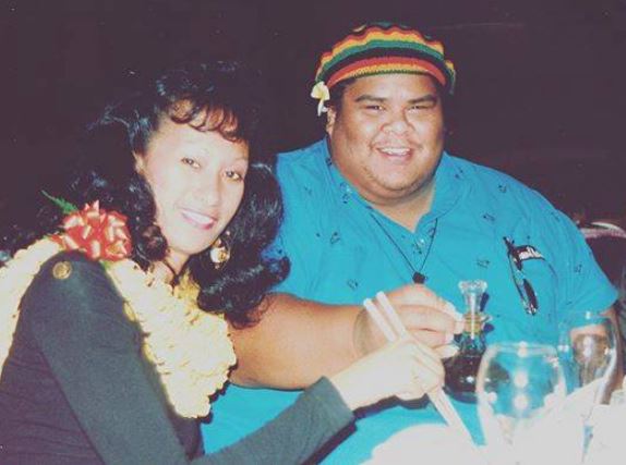 Marlene Kamakawiwoʻole with her husband late Israel Kamakawiwoʻole